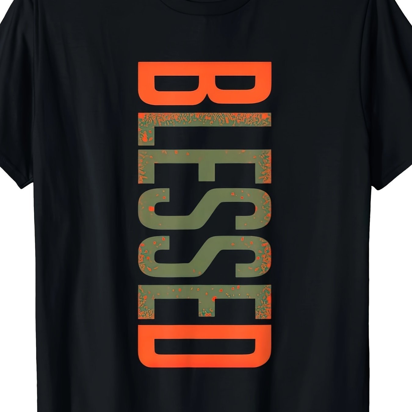 Blessing Olive Army Sun Orange T-shirt