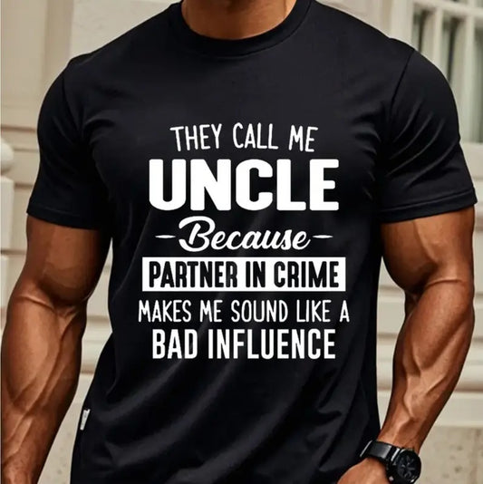 Uncle Partner In Crime Printed Short Sleeves