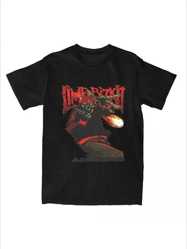 Men Women Band Limp Bizkit Rock N Roll T-Shirts Merchandise Leisure T Shirts Tops All Seasons