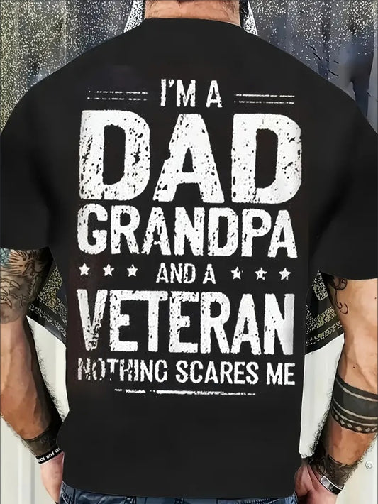 Dad Gram-pa Veteran Men's Plus Size T-Shirts