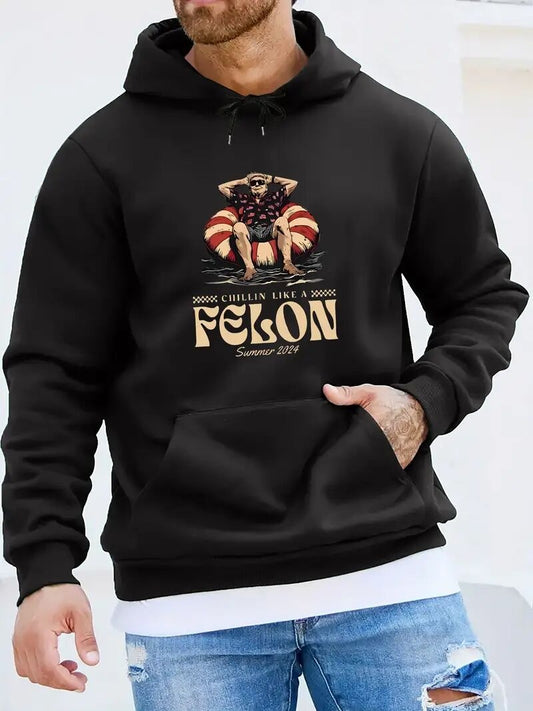 Felon Men's Polyester Hoodie