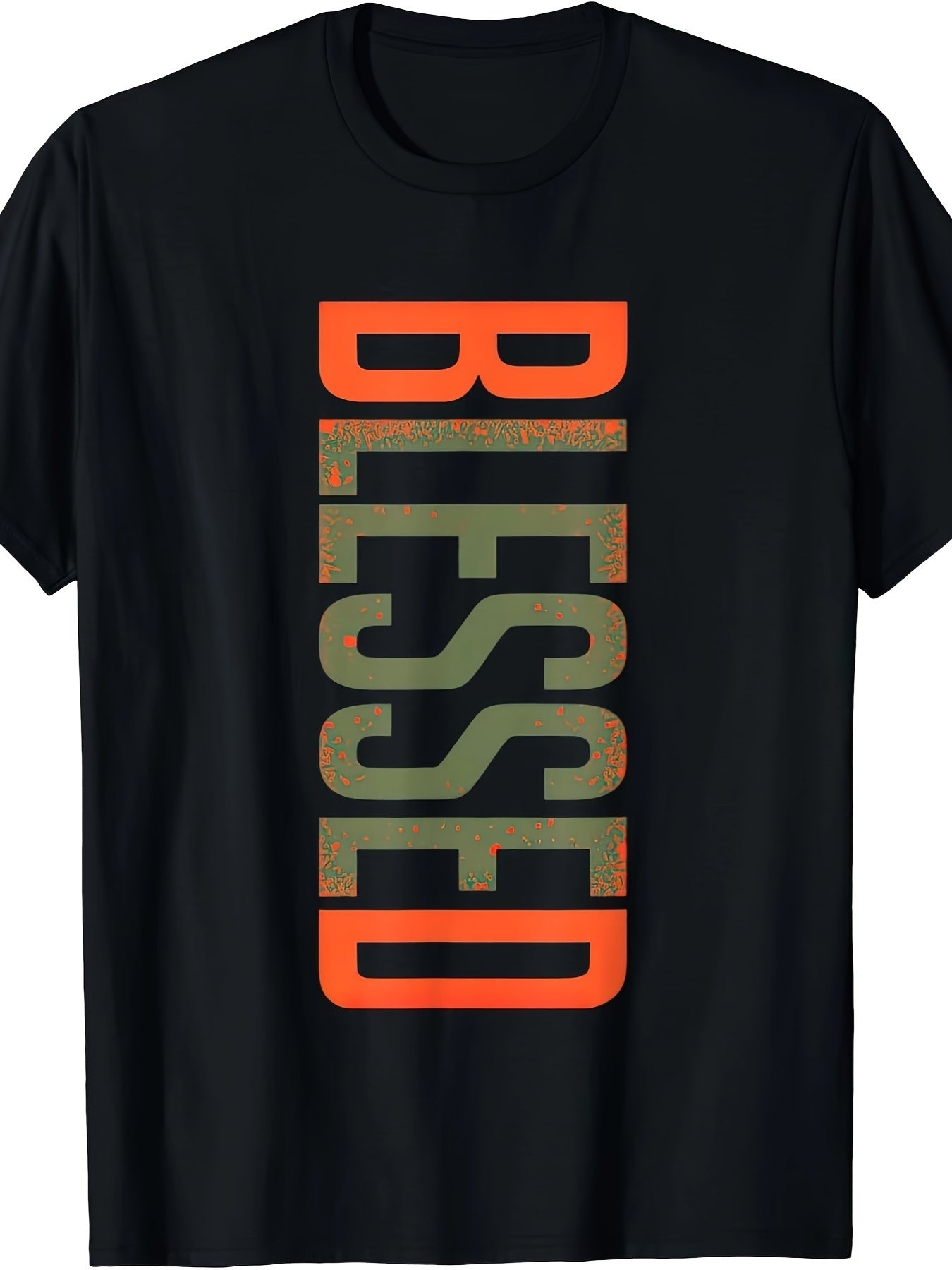 Blessing Olive Army Sun Orange T-shirt