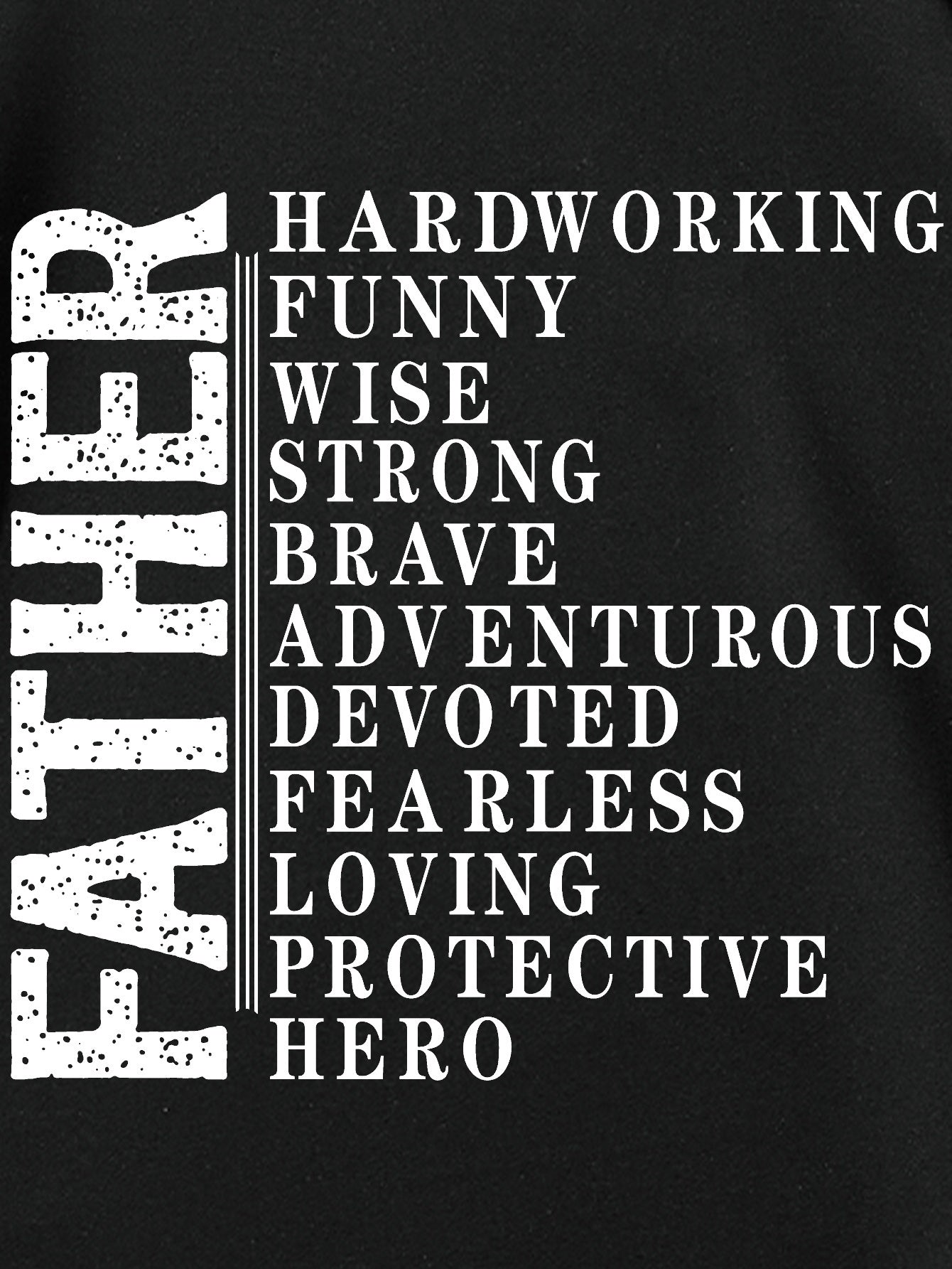 Father Printed T-shirt, Men's T-shirt, Summer Casual Short Sleeved T-shirt